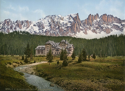 Hotel du Karersee, en 1900, par Photoglob N°0000008788