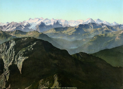 Pilatus, vue sur les Alpes bernoises, en 1900, par Wehrli N°0000001788 Pilatus, vue sur les Alpes bernoises, en 1900, par Wehrli N°0000001788