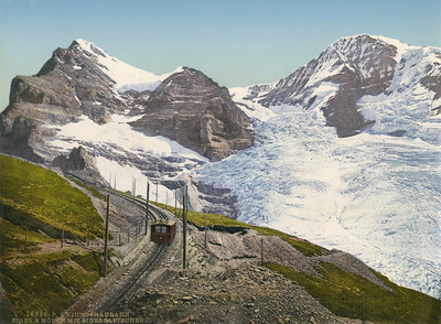 Eiger, Mönch, Eigergletscher en 1900, par Photoglob N°0000016990 Eiger, Mönch, Eigergletscher en 1900, par Photoglob N°0000016990