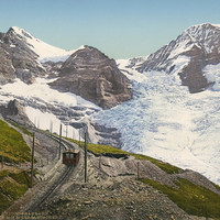 Eiger, Mönch, Eigergletscher en 1900, par Photoglob N°0000016990