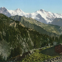 En montant à Schynige Platte, en 1900, par Photoglob N°0000001605