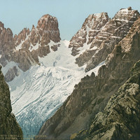 Piz Popena, Monte Cristallo, en 1900 par Photoglob N°0000008716