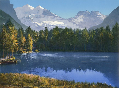 Blausee en 1900, par Photoglob N°0000008771