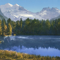 Blausee en 1900, par Photoglob N°0000008771