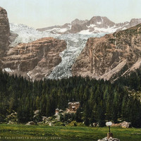 Val di Genova, Refuge Bolognini, en 1900, par Photoglob N°0000009328