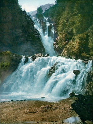 Reichenbach proche de Meiringen, en 1900, par Wehrli N°0000003128