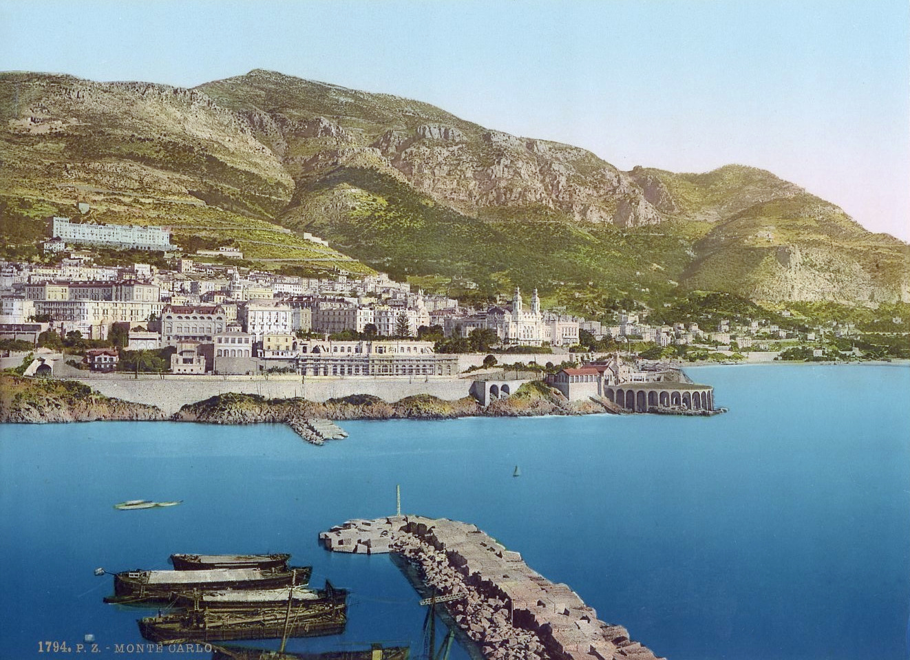 Monte Carlo en 1900 par Photoglob - Camptocamp.org