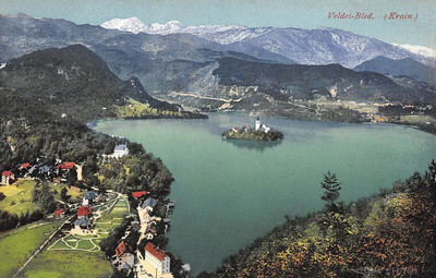 Lac de Bled en 1910 Lac de Bled en 1910