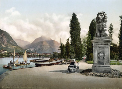 Lac de Garde, Riva, en 1900, par Photoglob N°0000017684