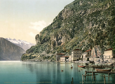 Lac de Garde, Riva, en 1900, par Photoglob N°0000017683