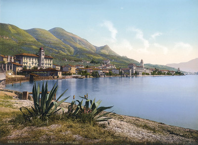 Cardone, lac de Garde en 1900, par Photoglob N°0000008309