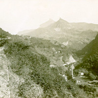 Aiguille de Quaix vue de la route de Proveysieux
