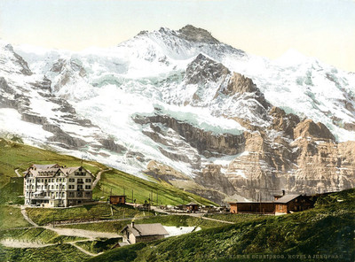Kleine Scheidegg et Jungfrau en 1900 par Photoglob N°0000016620