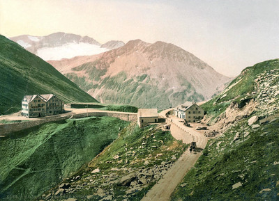 Col de la Furka en 1900 par Photoglob N°0000006969 Col de la Furka en 1900 par Photoglob N°0000006969