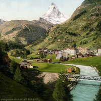 Zermatt en 1900 par Photoglob N°0000016421