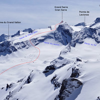 Gran Serra / Grand Serre itinéraire un peu en amont du refuge V. Sella