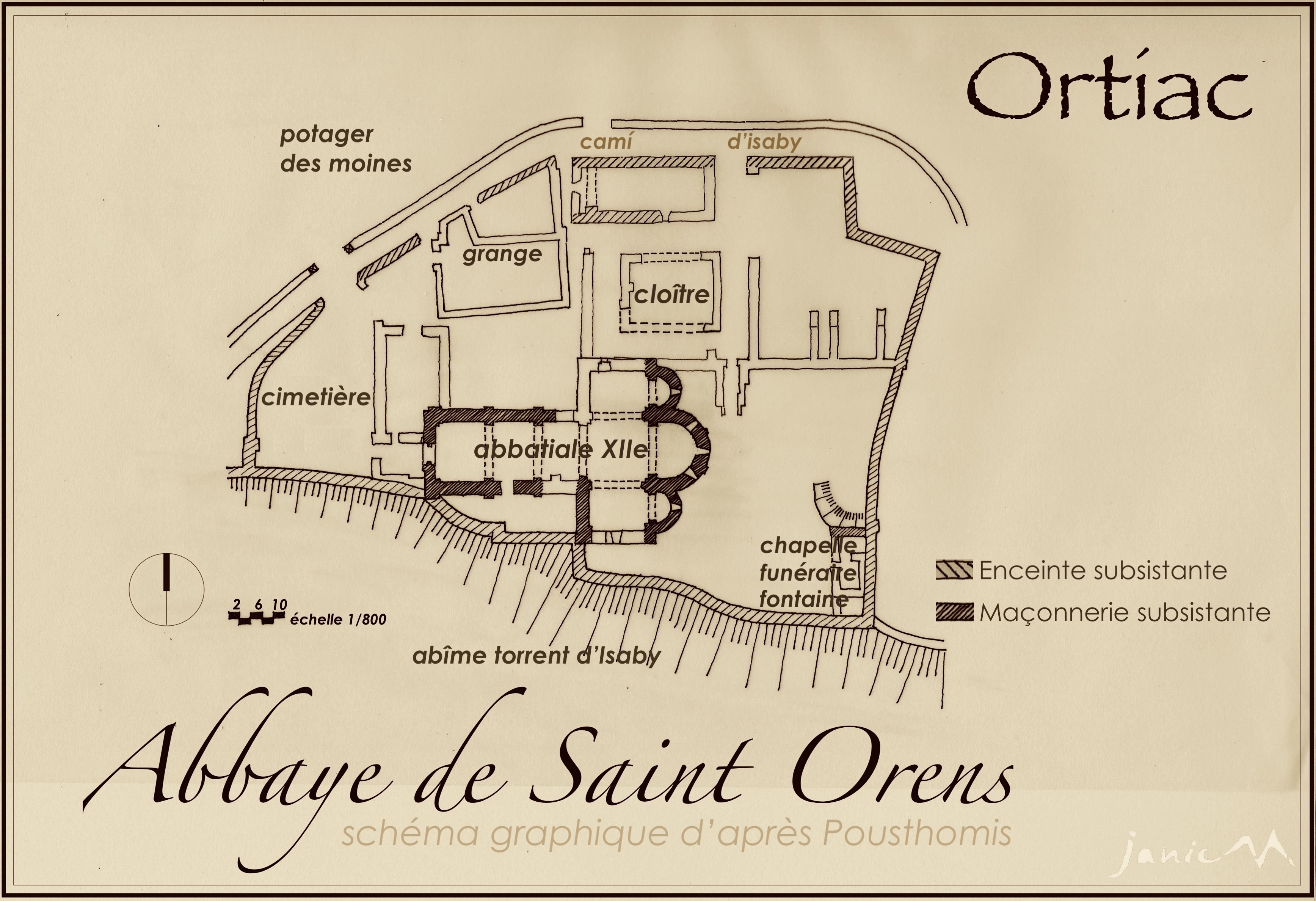 Abbaye de Saint Orens Depuis Ortiac