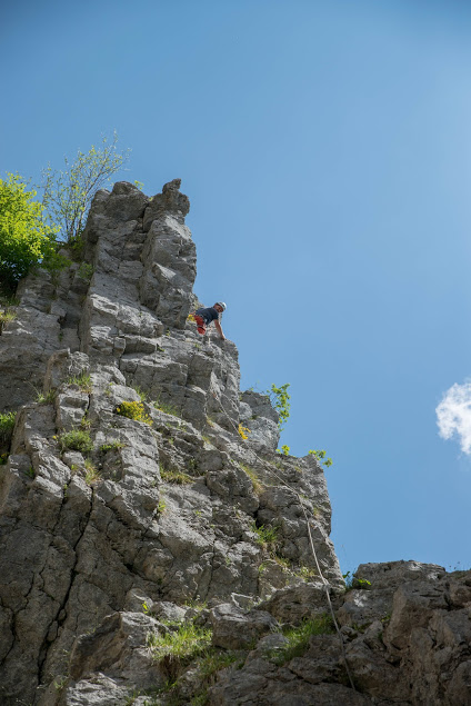 Au relais de "l'arête" 4a (?)