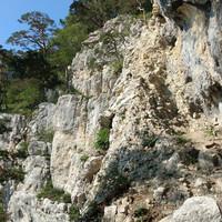 Accès câblé et falaise