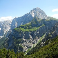 View towards Mangart from Picco di Mezzodi