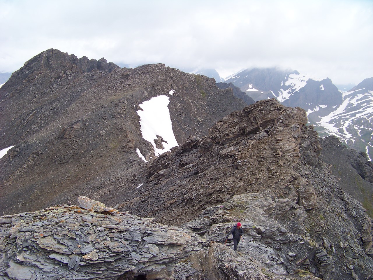 Sur l'arête de la Pointe de l'Arselle.