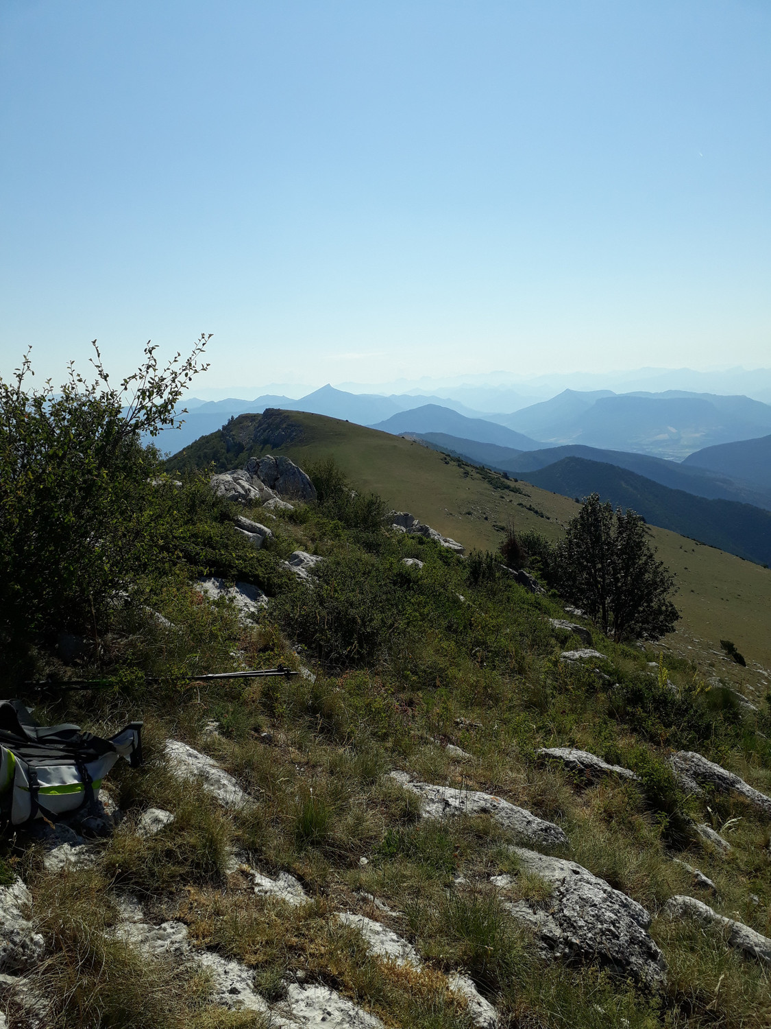 vue du sommet, plein Est