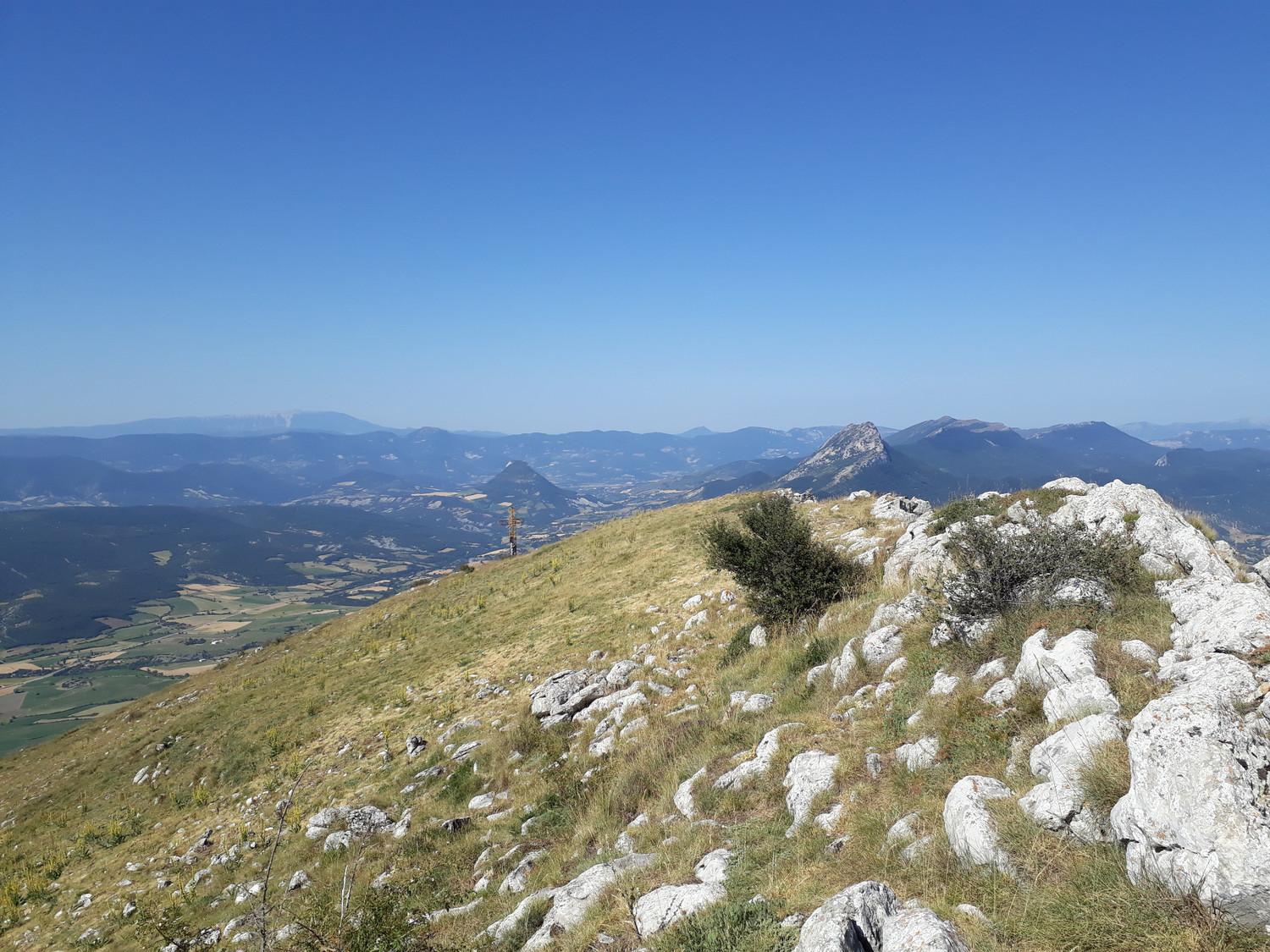 vue du sommet, plein Ouest