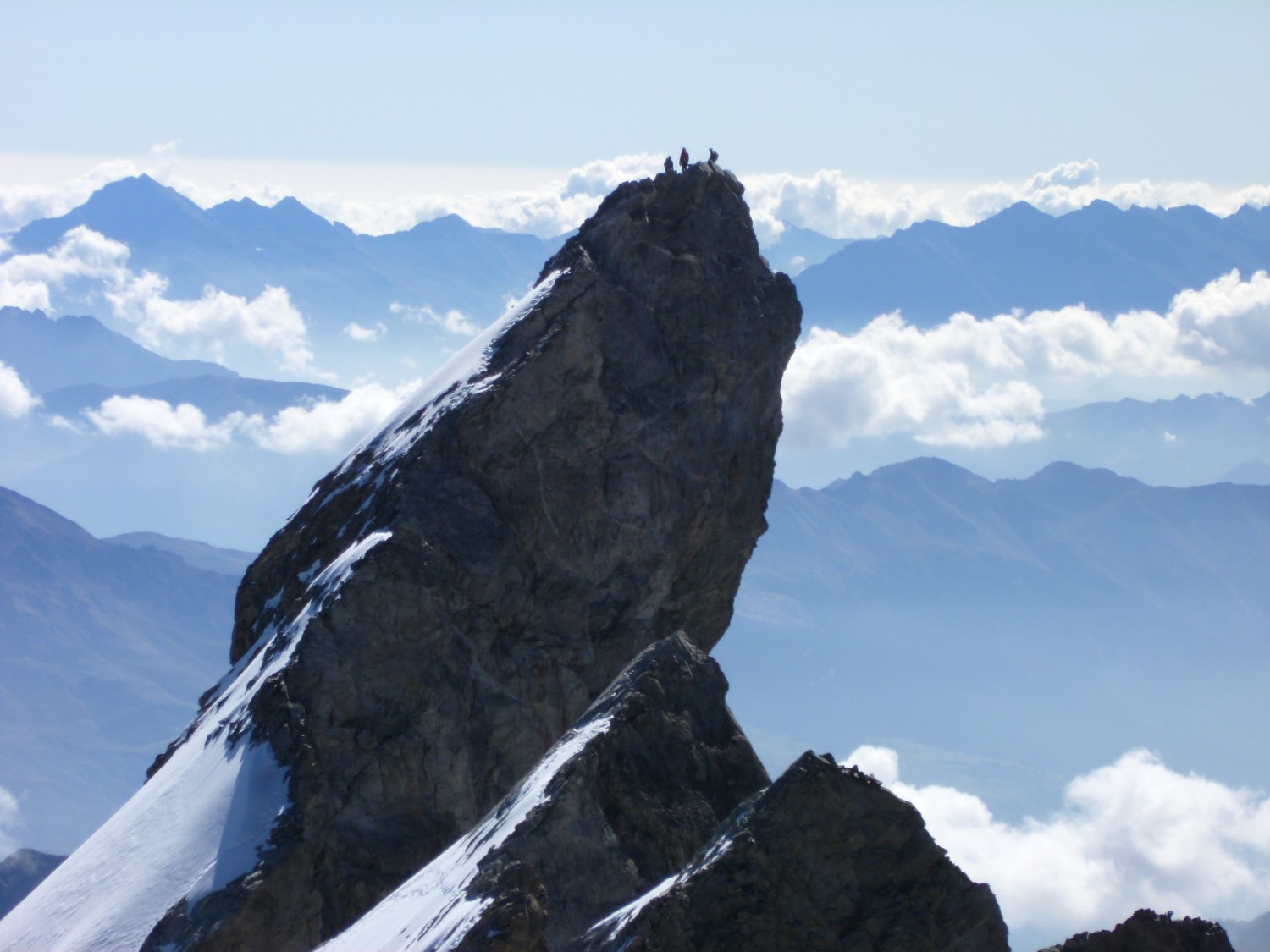 Arrivée au grand pic de la Meije à 10h du matin