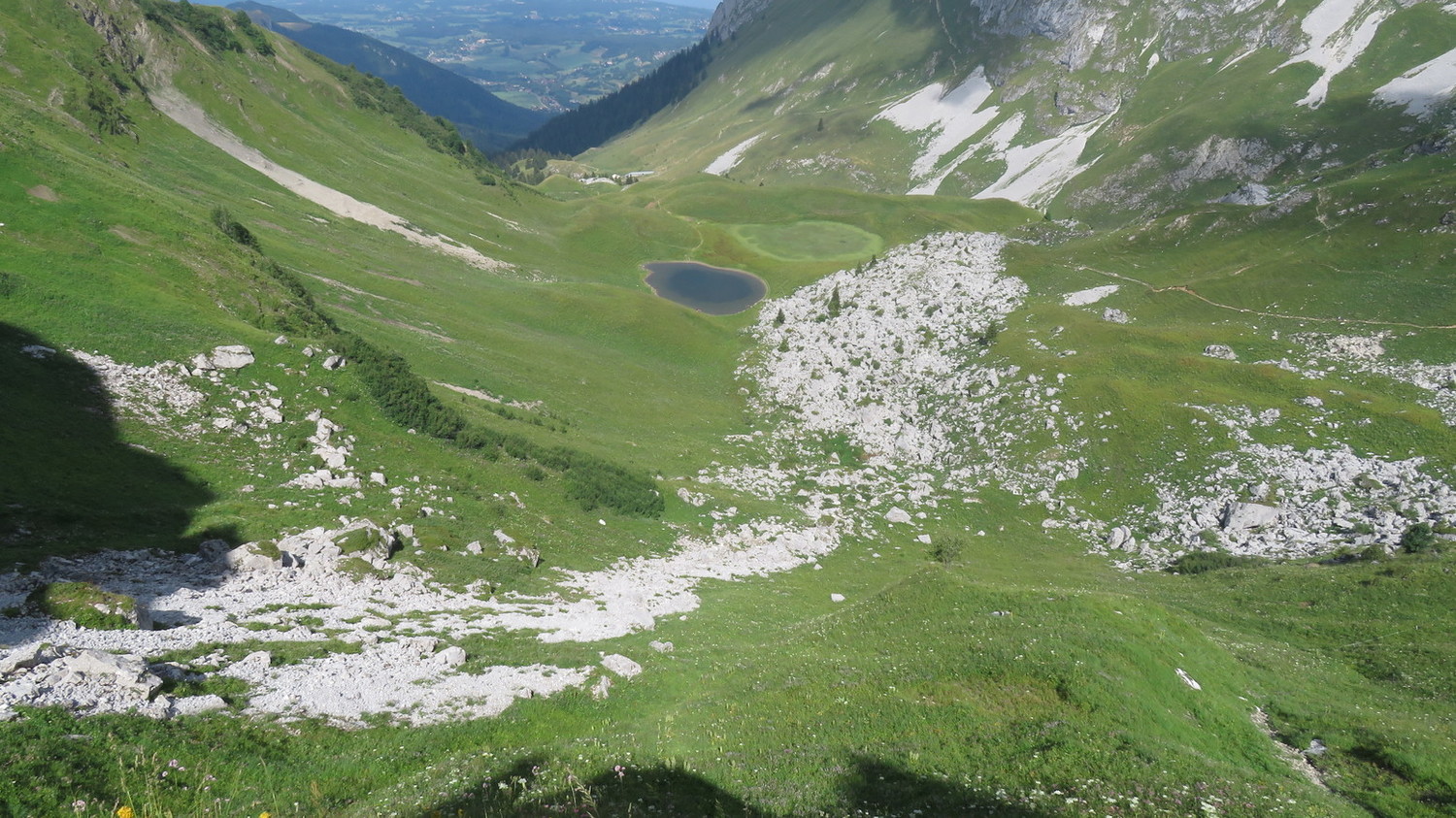 Pas très dur de savoir d'où venait tous ces rochers ...