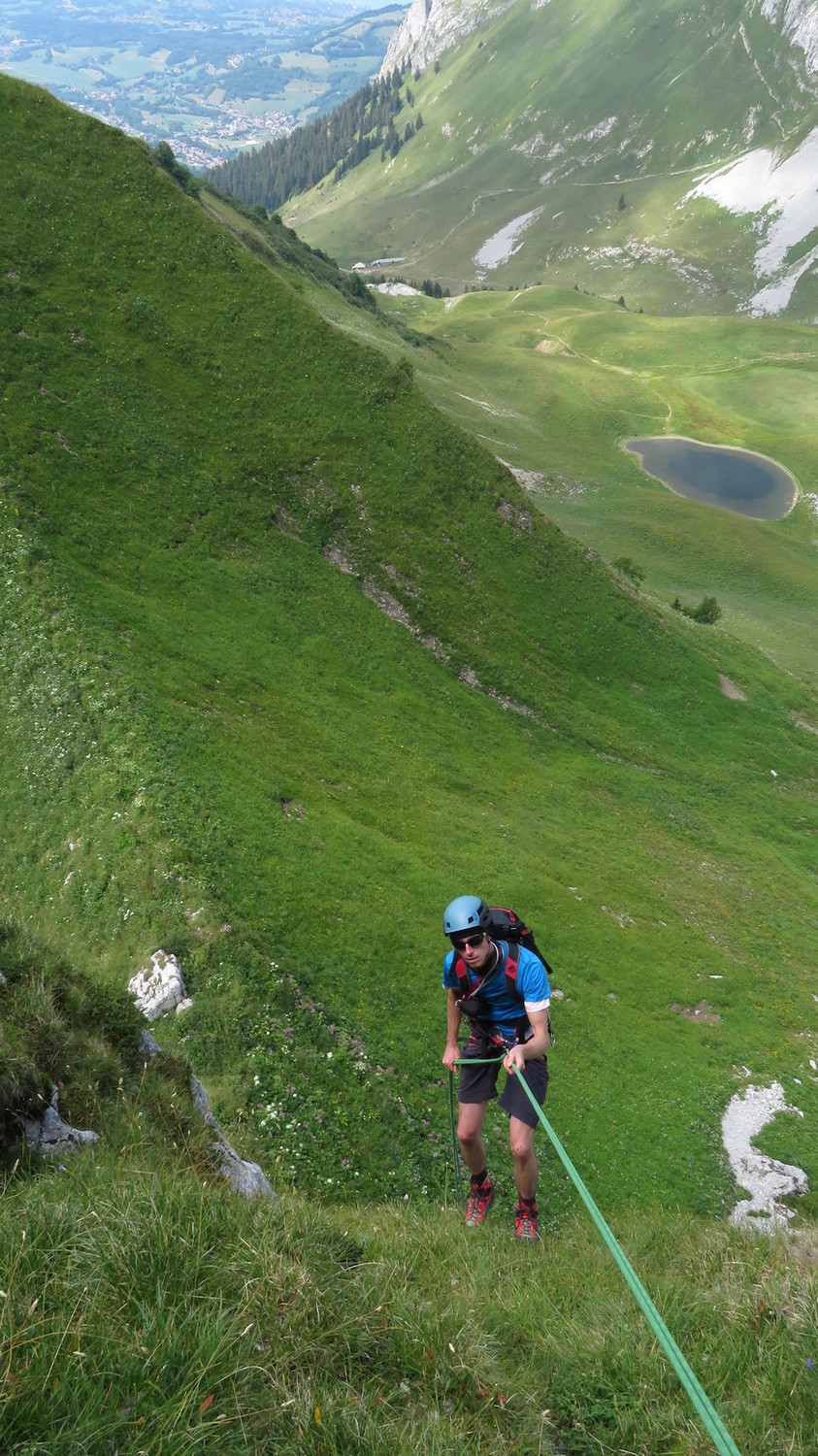 Deuxième rappel, bien vertical aussi juste après l'herbe