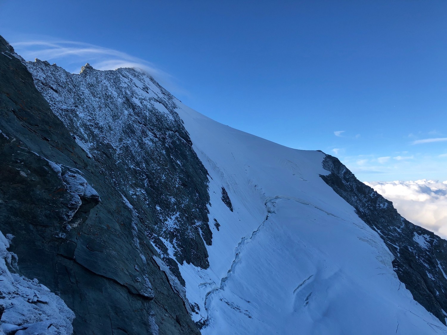 Glacier du Geay depuis le col des Roches