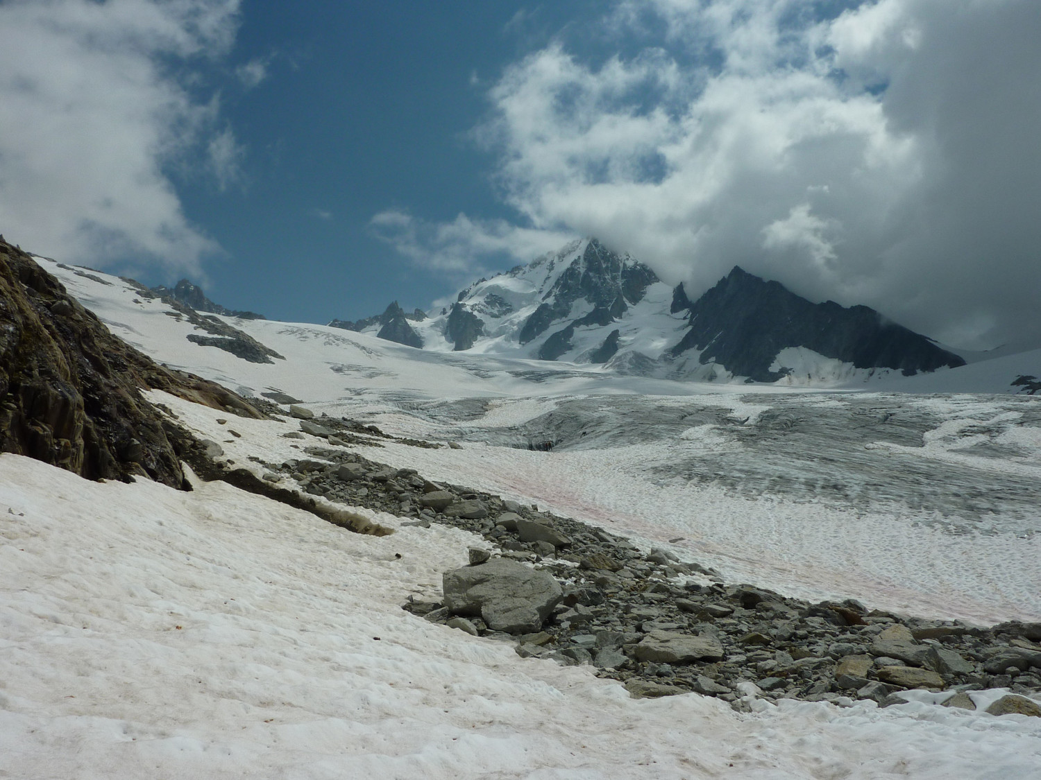 Depuis sous le refuge Albert 1er
