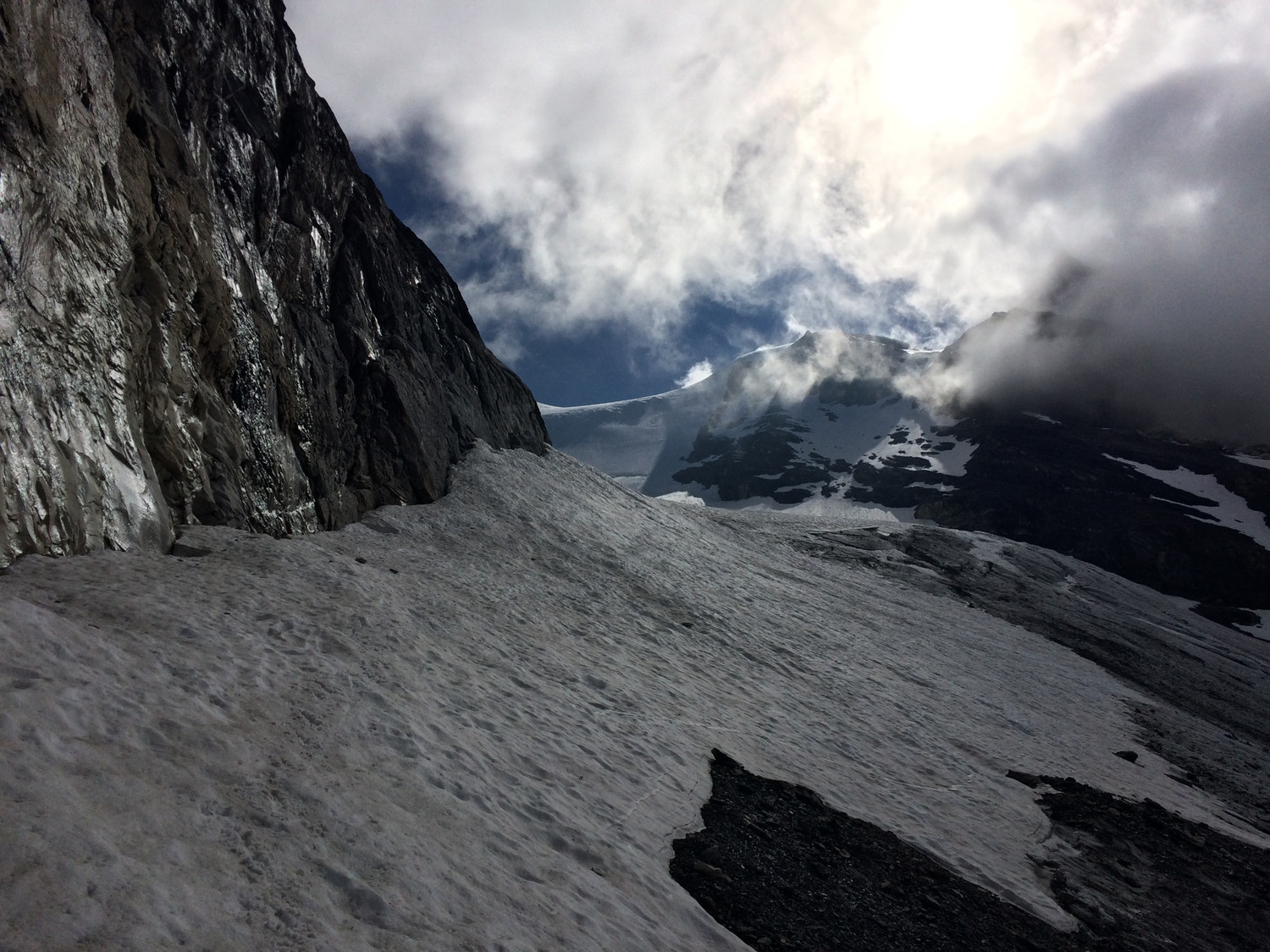 Début du glacier