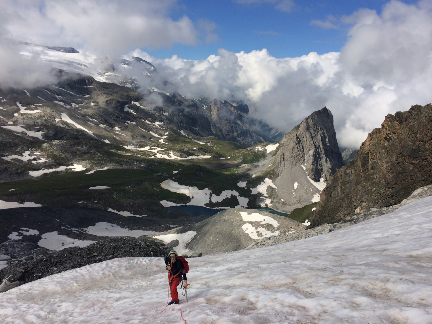 Vue sur l'aiguille de la Vanoise