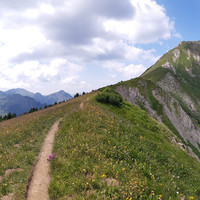 Mont de Grange, vue depuis la crêt du Coicon point 2004m