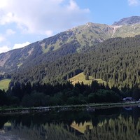Mont de Grange, vue depuis le lac des Plagnes