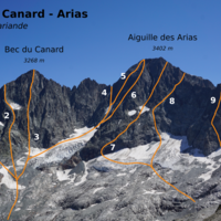 Bec du Canard - Arias, versant Mariande.