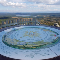 Table d' orientation au sommet du Truc de Fortunio