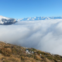 Mer de nuage depuis la Pinéa