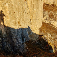 Fin de la vire vers le couloir N...