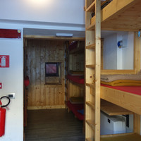 Refuge Benevolo : Dortoir restant ouvert hors gardiennage.