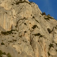 Paroi de la corniche, partie de droite
