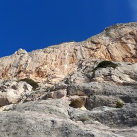 Paroi de la corniche, partie de gauche