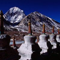 Chortens and Mount Kailash north face