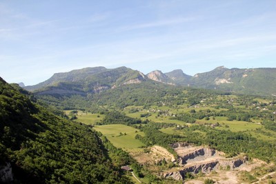 Depuis le belvédère du Bec Corbeau Depuis le belvédère du Bec Corbeau