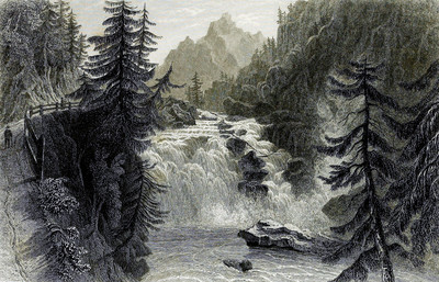 Le Rhin dans la Roffla par William Henry Bartlett en 1836 Le Rhin dans la Roffla par William Henry Bartlett en 1836