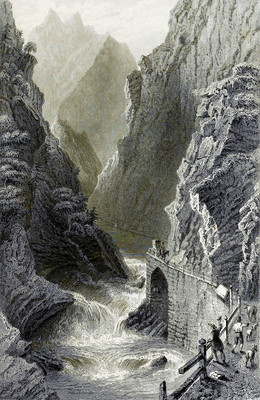Tessin à Monte Piotino par William Henry Bartlett en 1836 Tessin à Monte Piotino par William Henry Bartlett en 1836