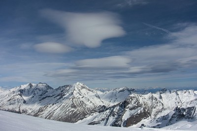 lenticular clouds all over the region