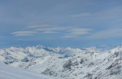 lenticular clouds all over the region