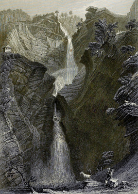 Reichenbach par William Henry Bartlett en 1836 Reichenbach par William Henry Bartlett en 1836